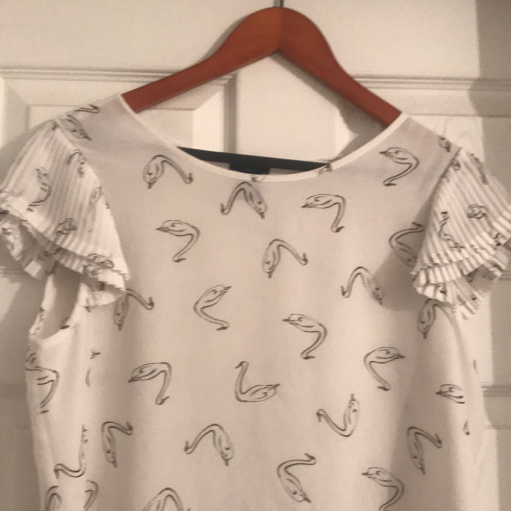 Ann Taylor bird blouse